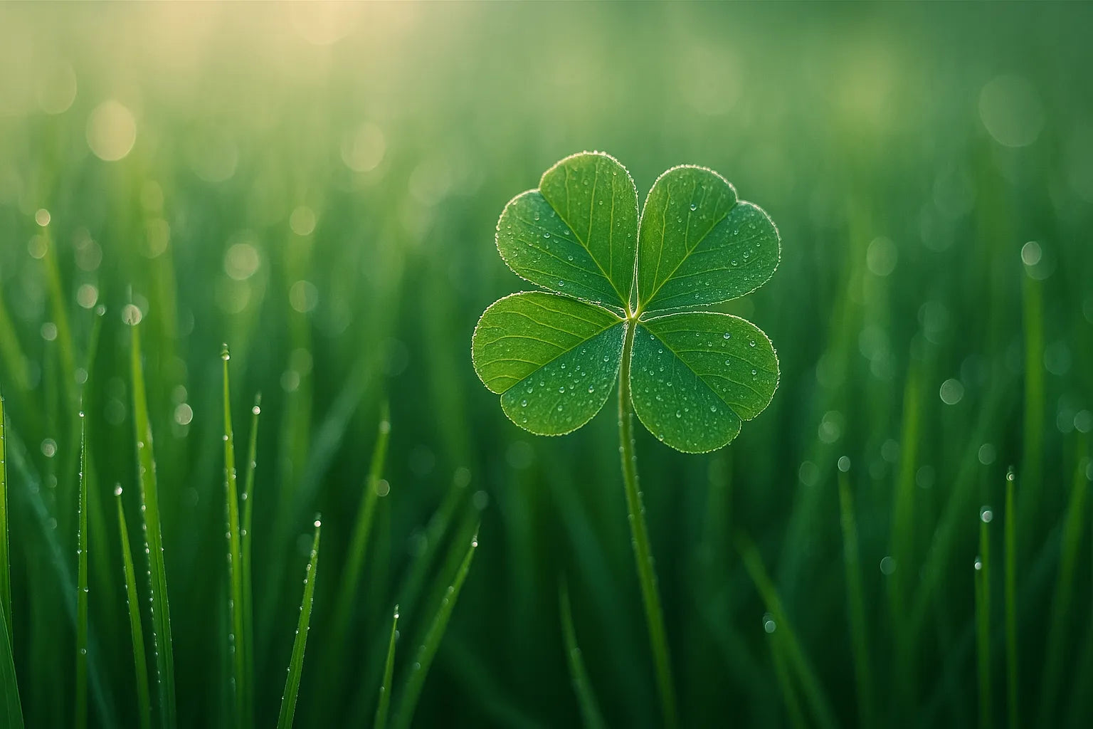 Signification Spirituelle du Trèfle à 4 Feuilles : Porte-Bonheur Universel