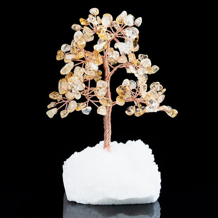 Apaisement – Arbre de Vie en Citrine et Quartz Clair