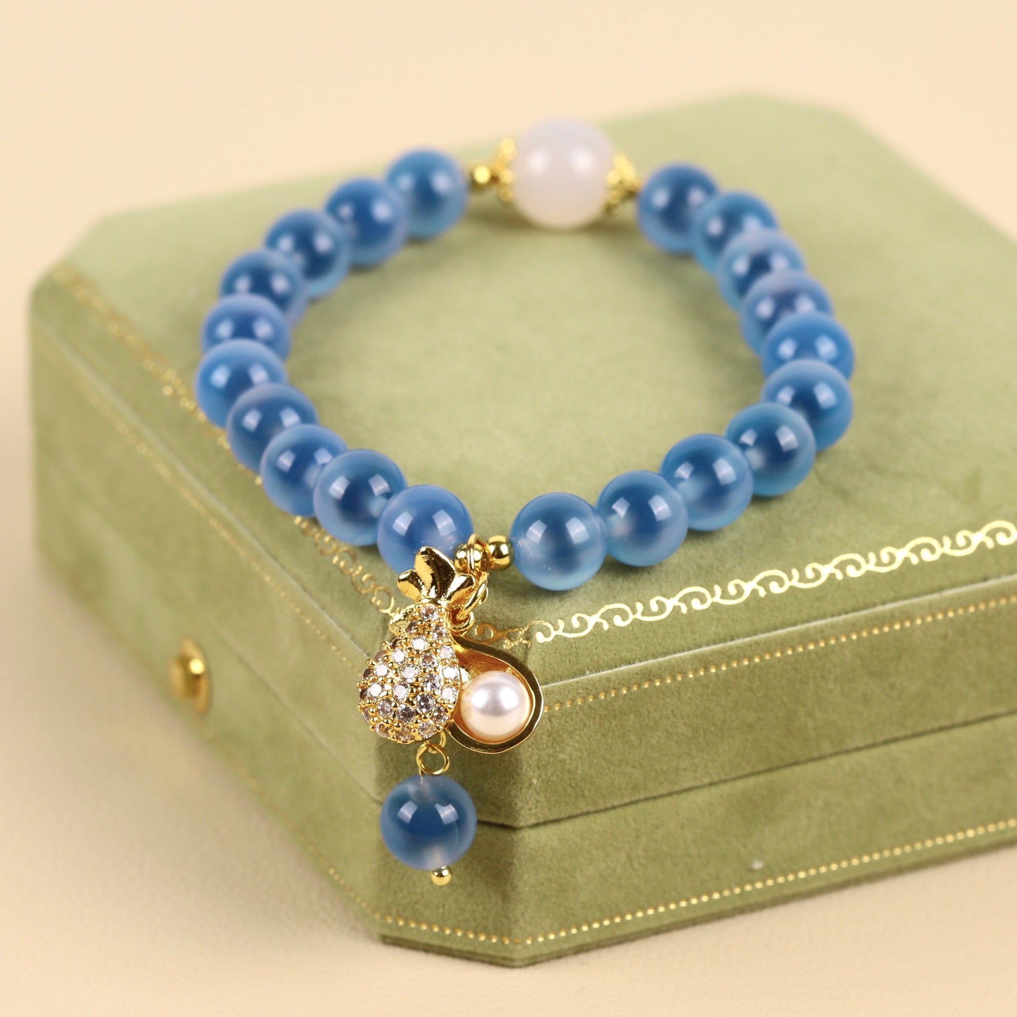 Bracelet Trésor Océanique en Agate - Élégance Naturelle