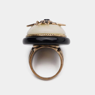 Bague Agate Noire "Reine Noire"