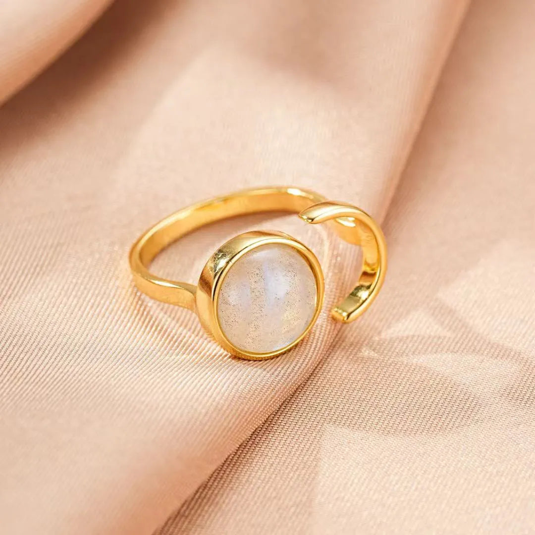 Bague Labradorite "Aura Lunaire" Argent