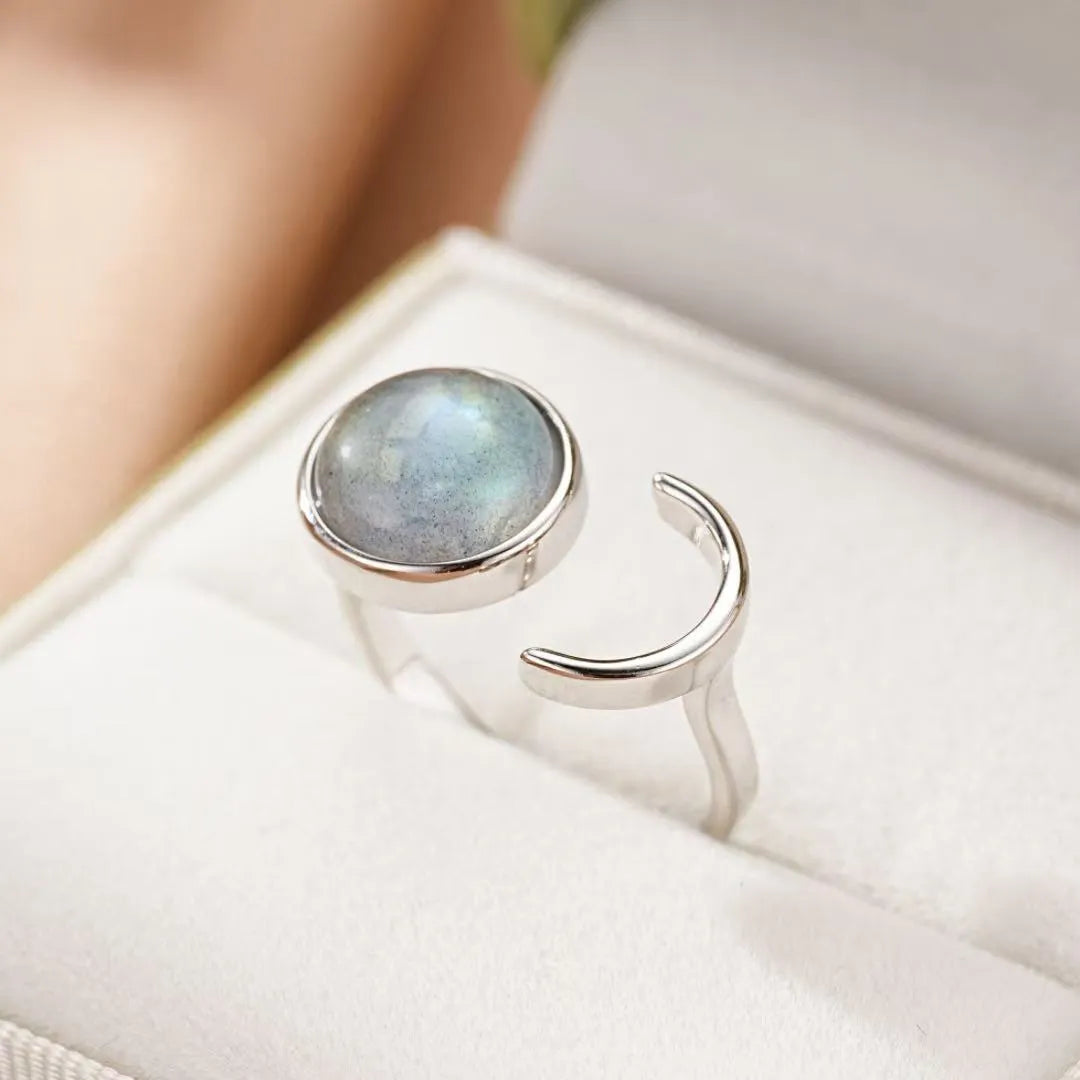 Bague Labradorite "Aura Lunaire" Argent