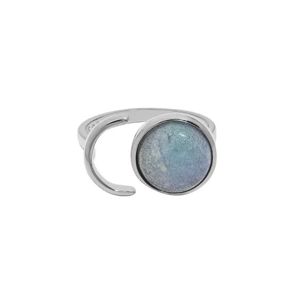 Bague Labradorite "Aura Lunaire" Argent