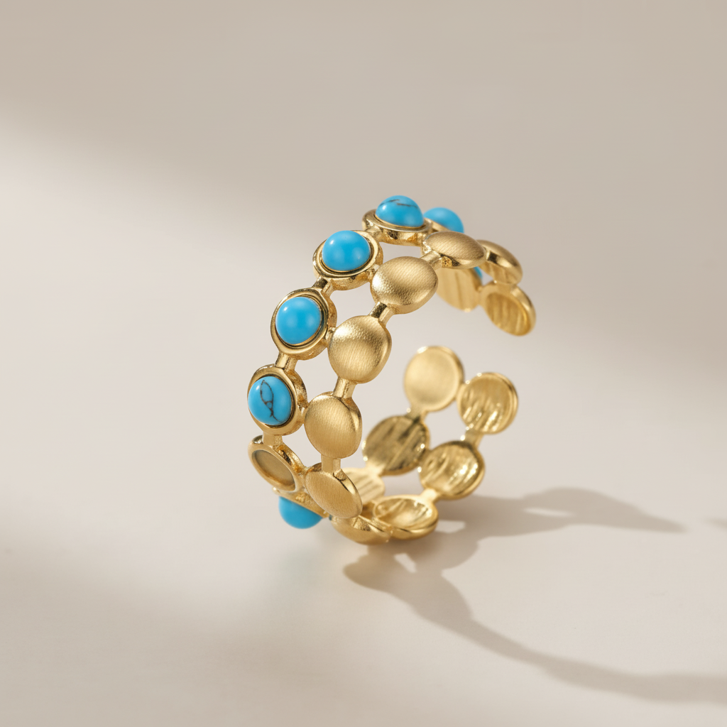 Bague Turquoise "Charme Azur"