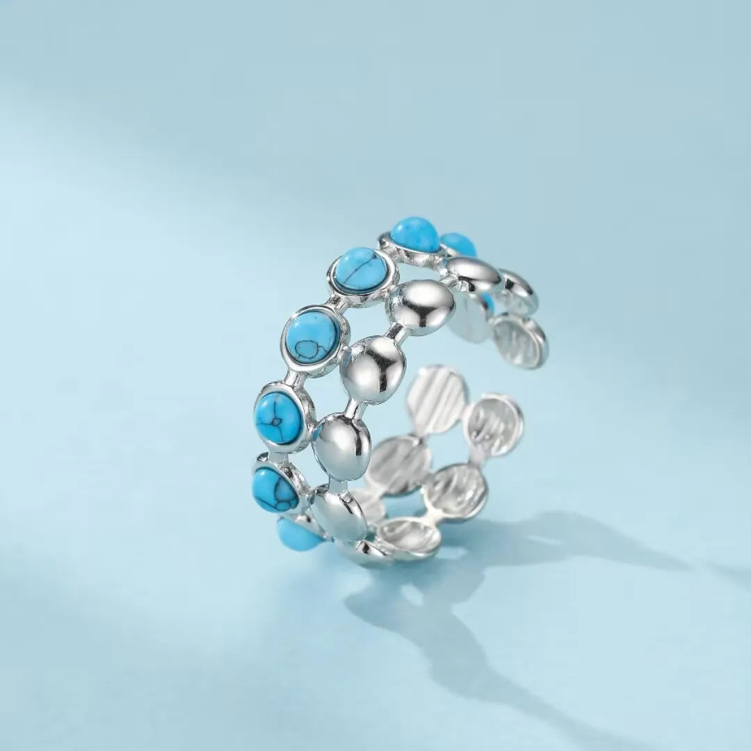 Bague Turquoise "Charme Azur"