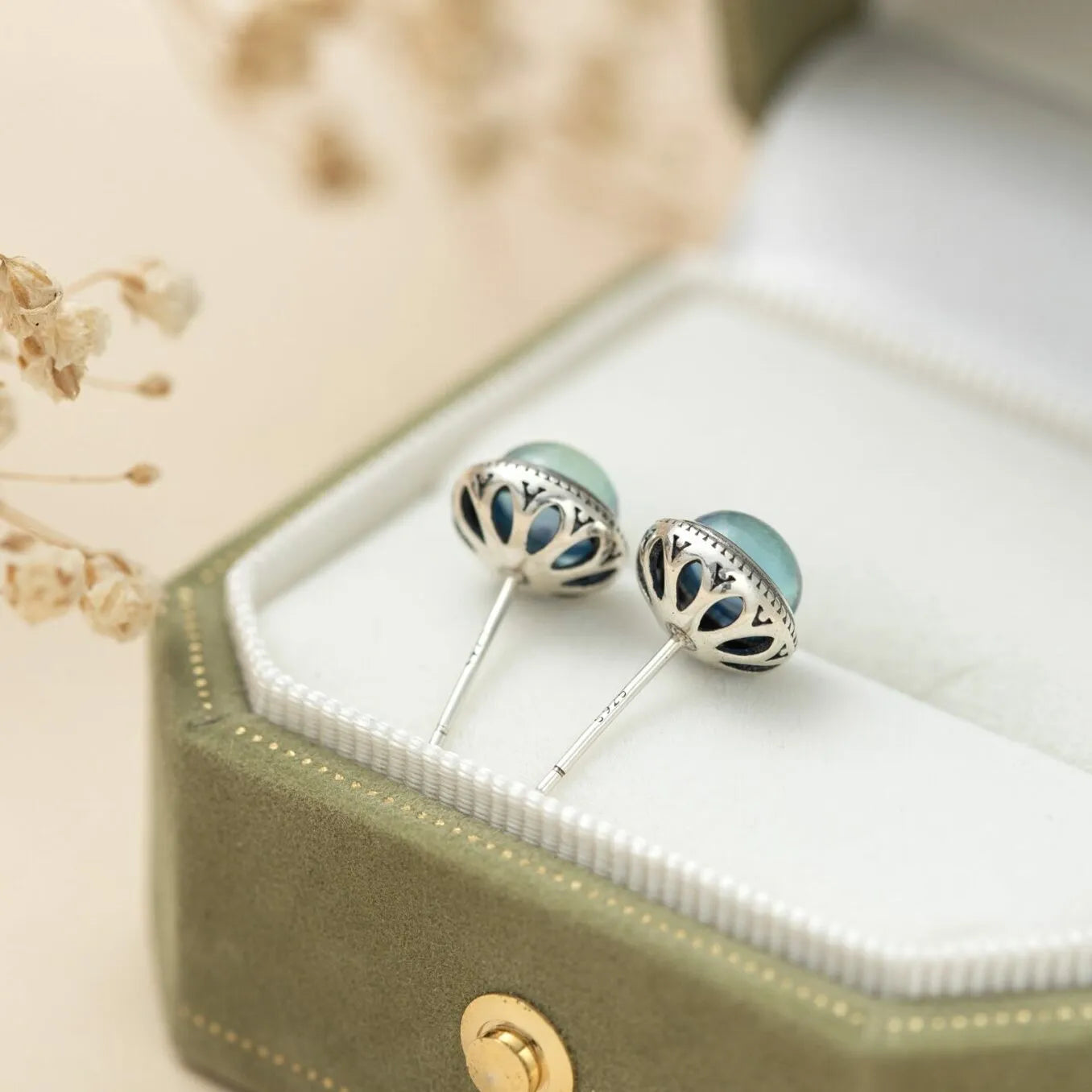 Aquamarine Earrings "Maritime Serenity" Silver
