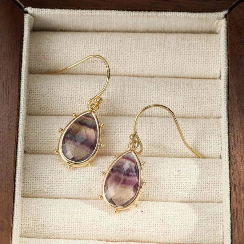 Amethyst Earrings "Aurora Drops"
