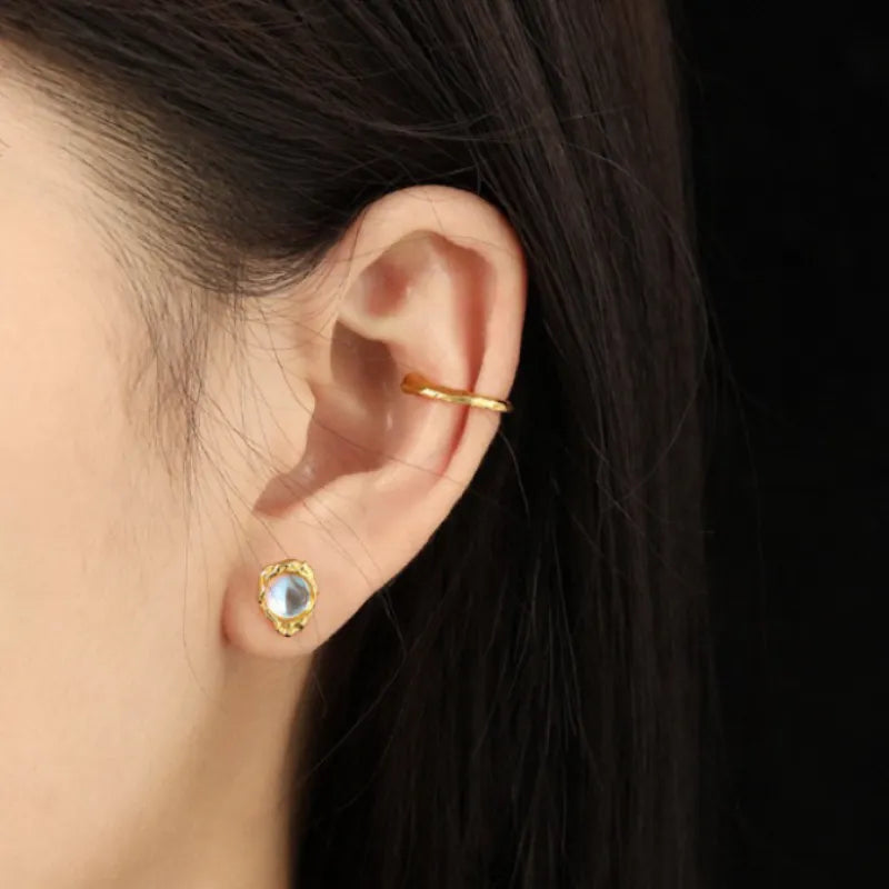 Earrings "Golden Galaxy" Gold Silver
