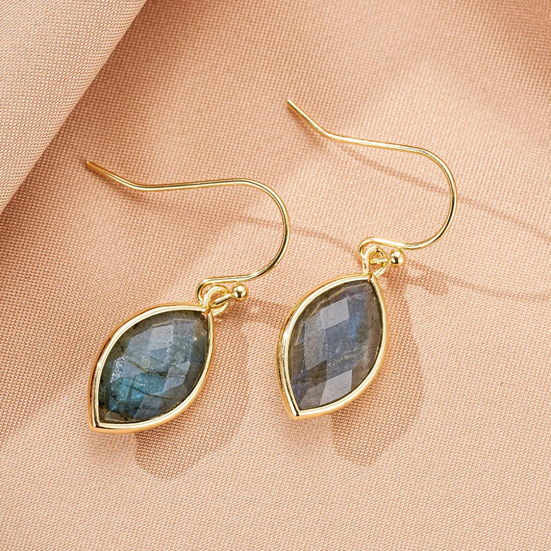 Boucles d'Oreilles Labradorite "Reflets de Vitalité"