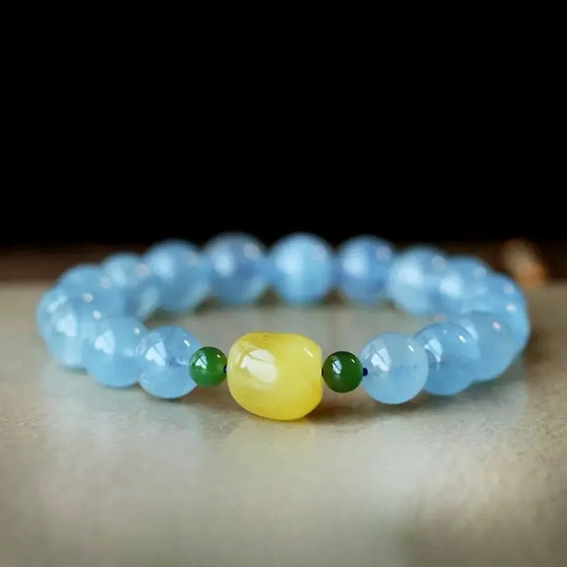 Bracelet Aigue Marine "Bleu Pure"