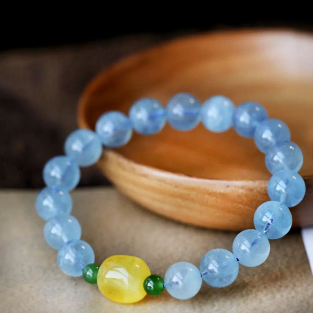 Bracelet Aigue Marine "Bleu Pure"