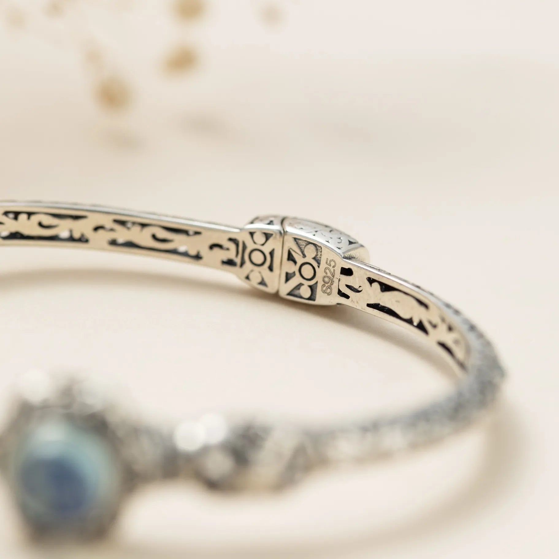 Aqua Marine Bracelet "Maritime Serenity" Silver
