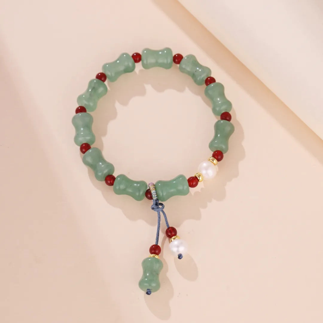 Bracelet Aventurine et Perle "Vert Doux"