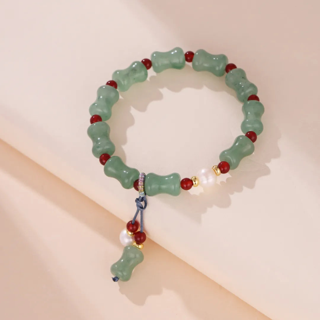 Bracelet Aventurine et Perle "Vert Doux"