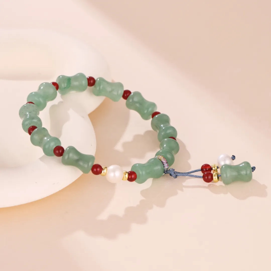 Bracelet Aventurine et Perle "Vert Doux"