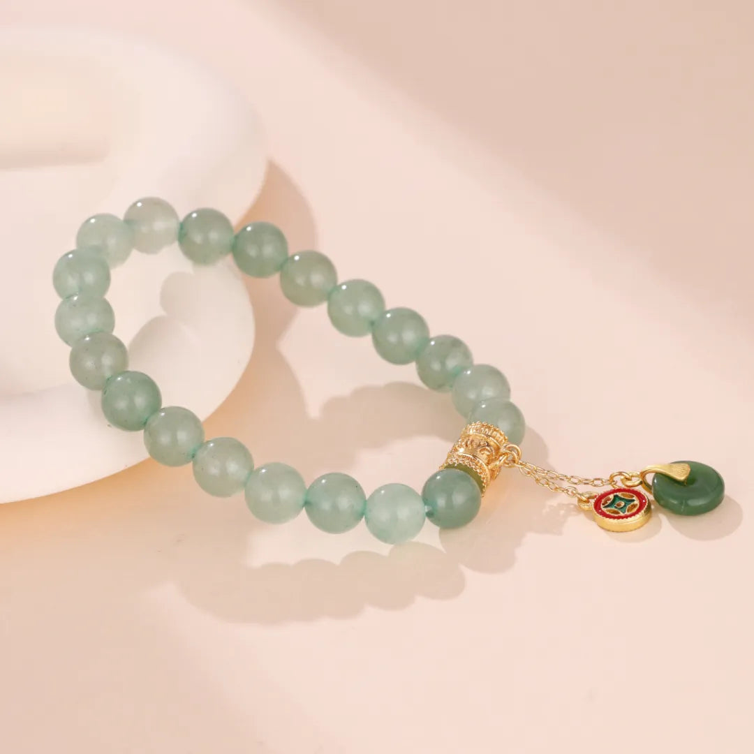 Bracelet Aventurine "Paix Éternelle" Doré Or