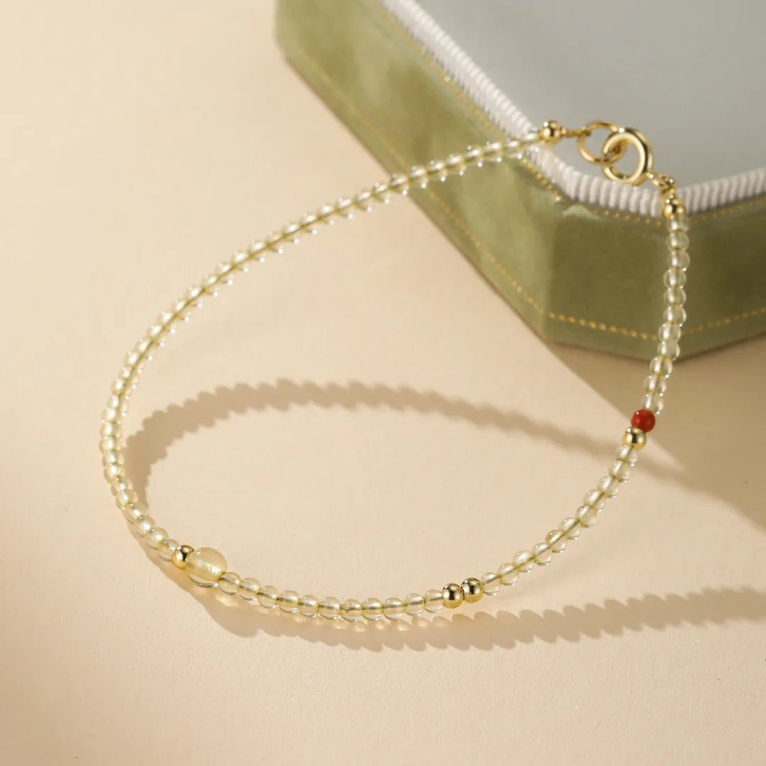 Bracelet Citrine "Tendresse Dorée" Doré Or