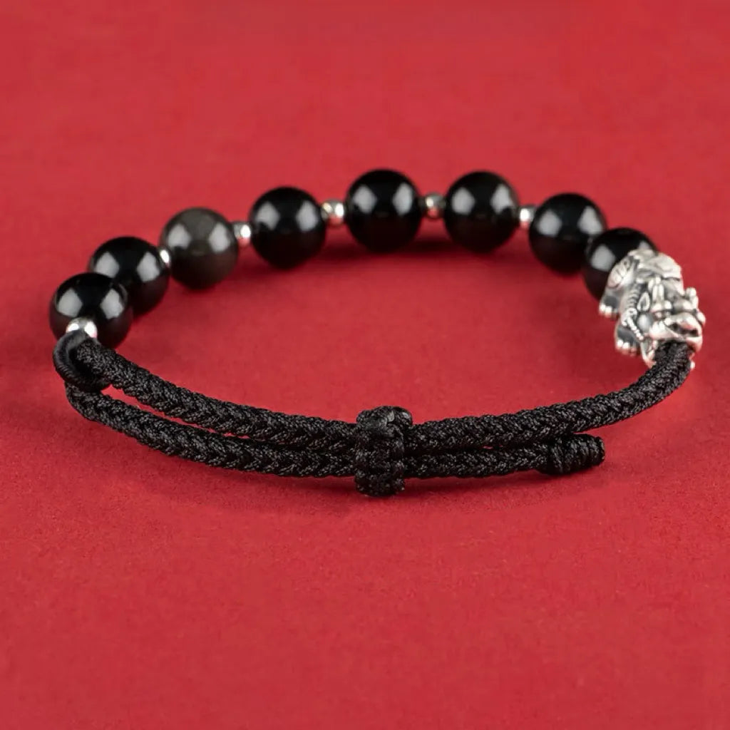 Bracelet Couple Fil Rouge Pi Xiu "Union Éternelle"