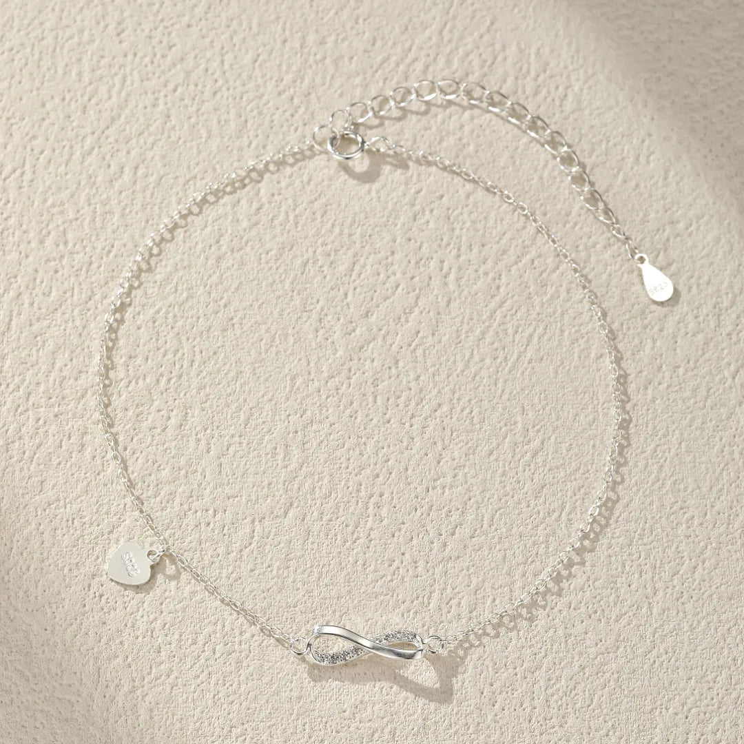 Anklet Infinity "Eternal Love" Silver