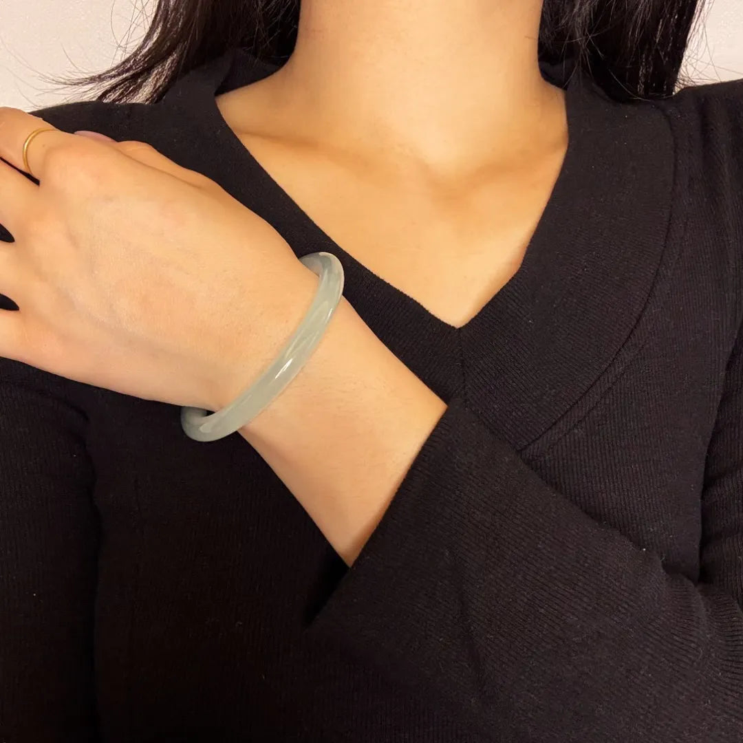 Bracelet Jonc Aigue Marine "Douceur Marine"