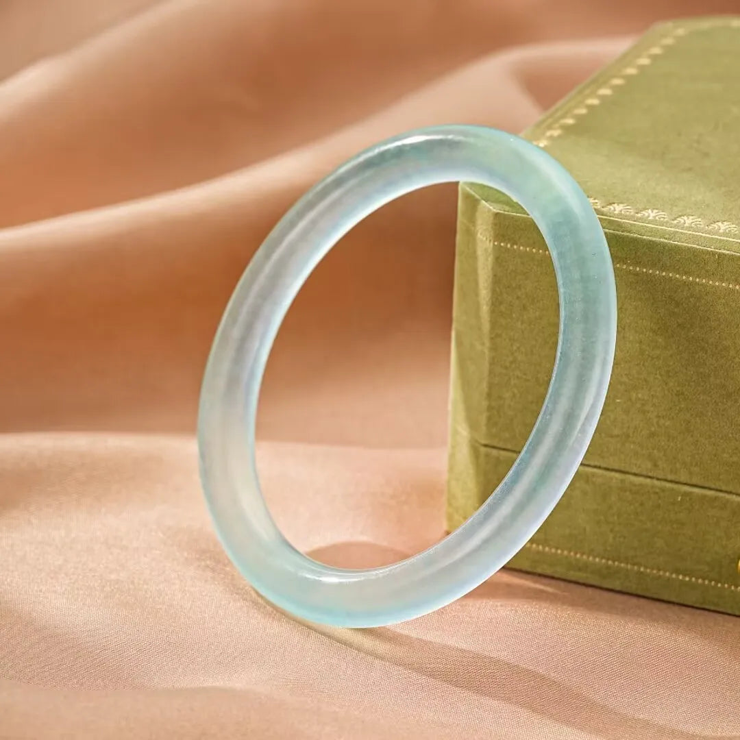 Bracelet Jonc Aigue Marine "Douceur Marine"