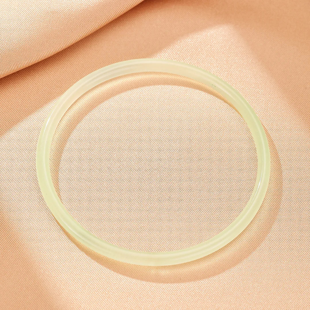 Bracelet Jonc Calcédoine "Fraîcheur Aquatique"