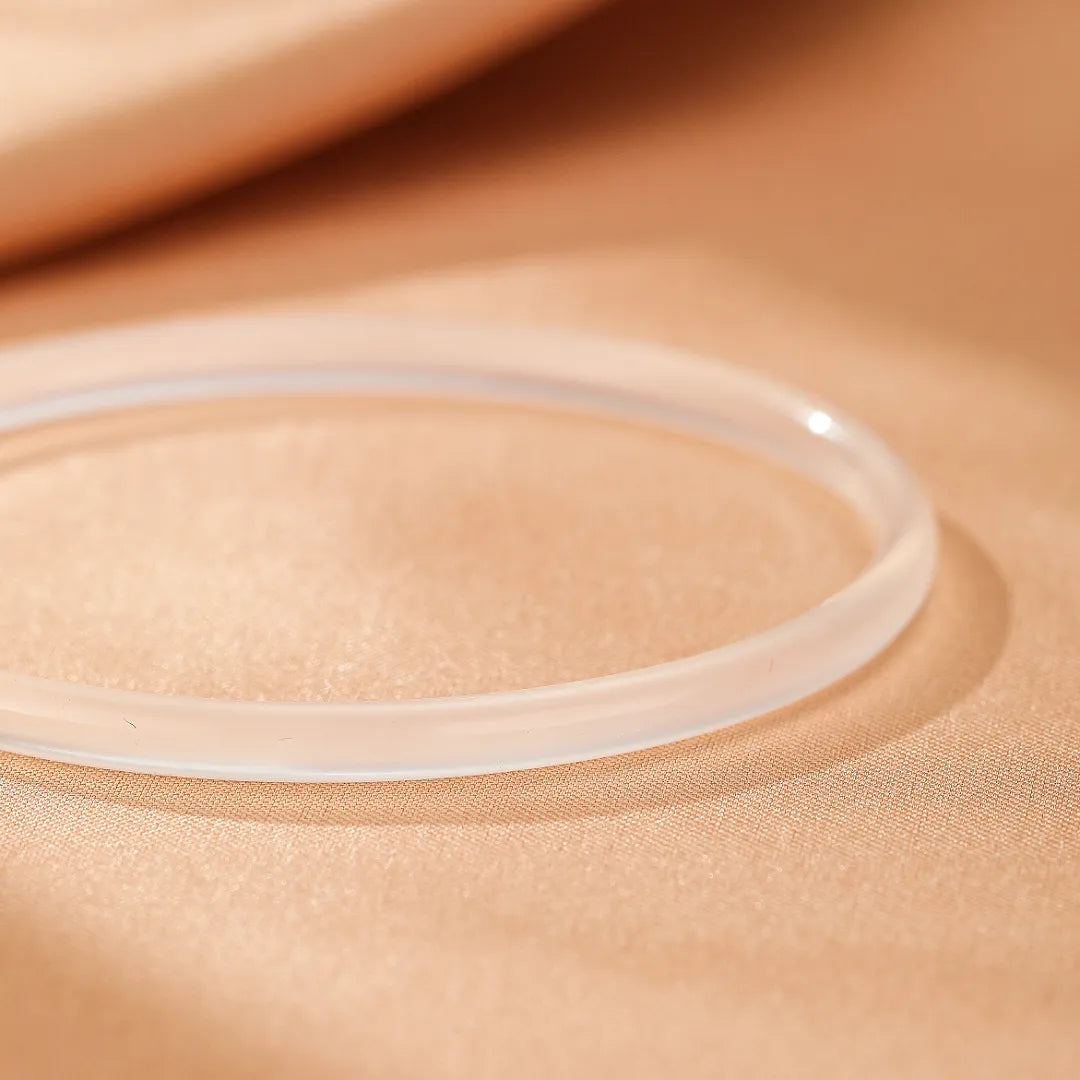 Bracelet Jonc Calcédoine "Fraîcheur Aquatique"