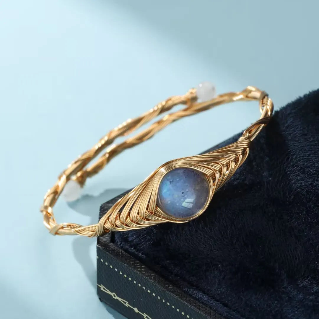 Labradorite Bracelet "Clairvoyance" Gold