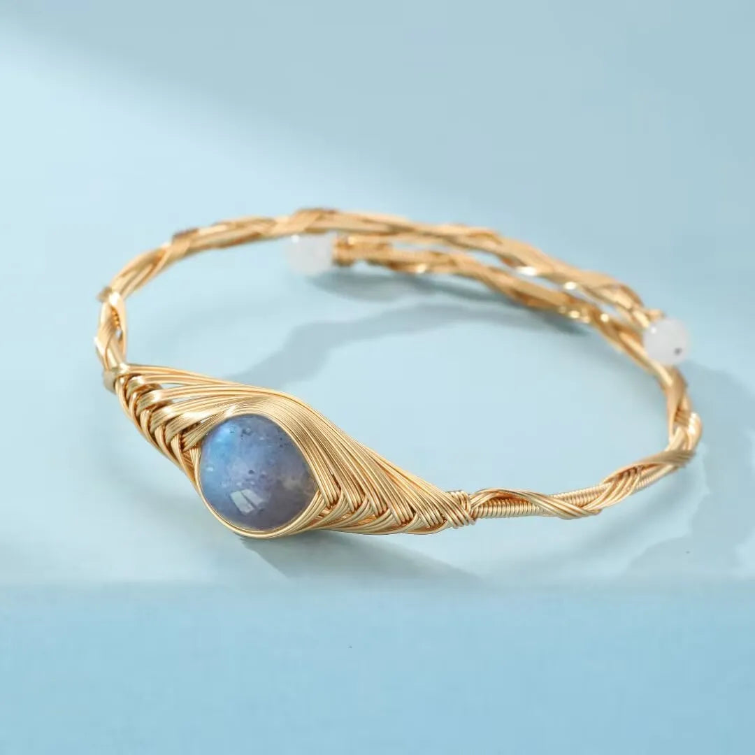 Labradorite Bracelet "Clairvoyance" Gold