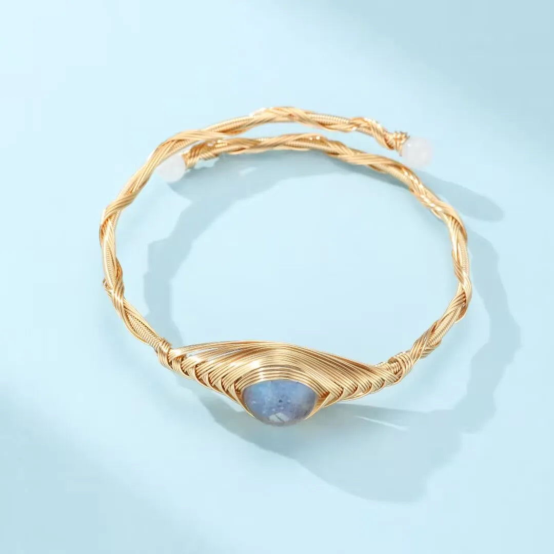 Labradorite Bracelet "Clairvoyance" Gold