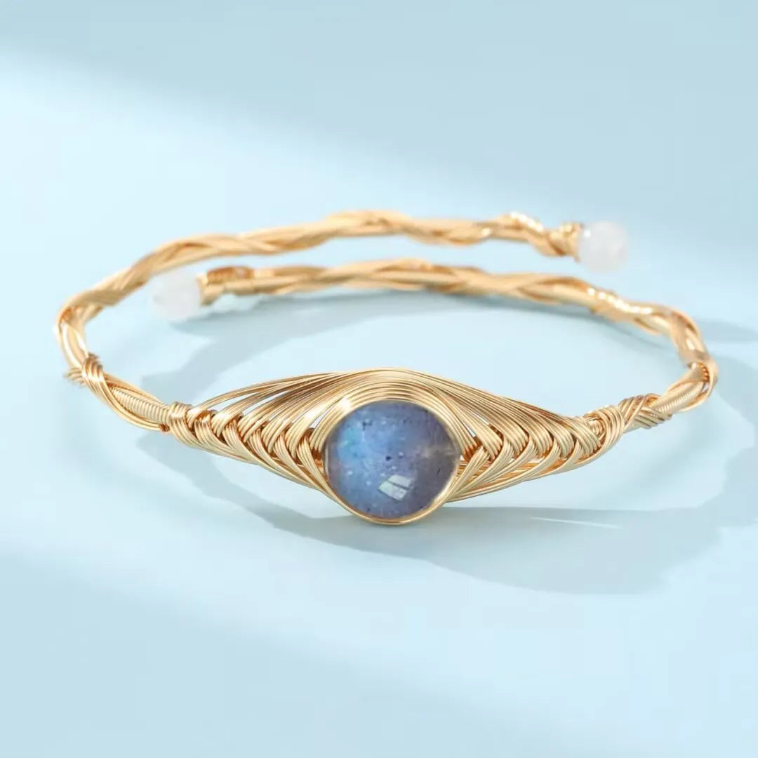 Bracelet Labradorite "Clairvoyance" Doré Or