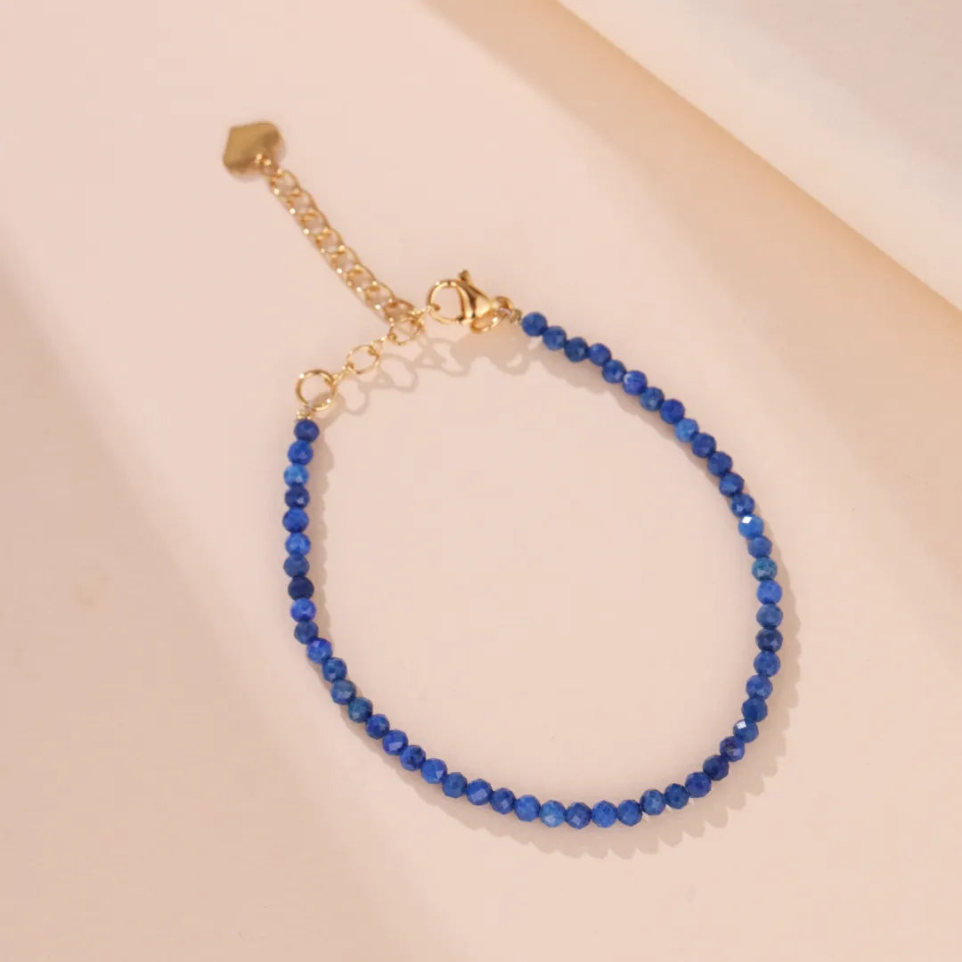 Bracelet Lapis Lazuli "Perle d’Océan"