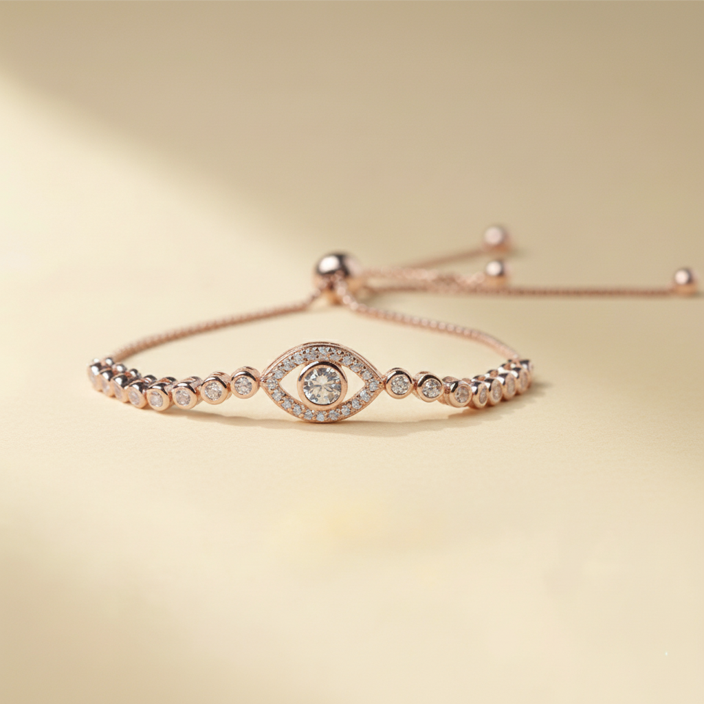 Bracelet Mauvais Œil "Regard Astral" Argent