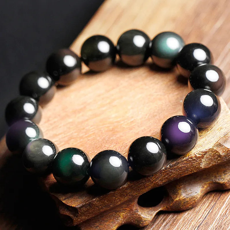 Bracelet Obsidienne Arc-en-ciel "Énergie Vitale"