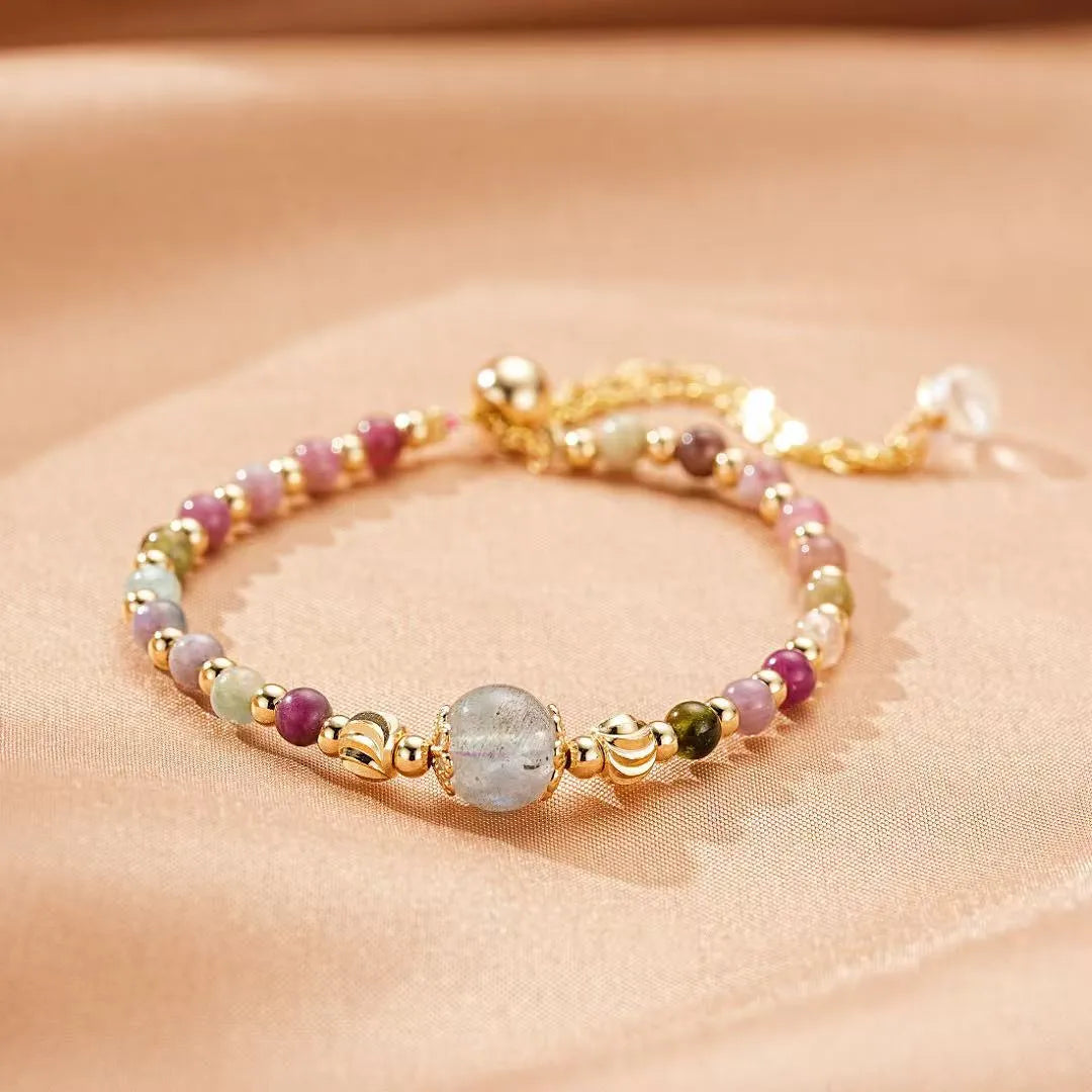 Bracelet Tourmaline et Labradorite "Perles de Sérénité"