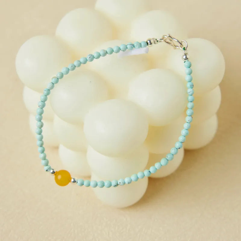 Turquoise Bracelet "Sea and Sun" Silver