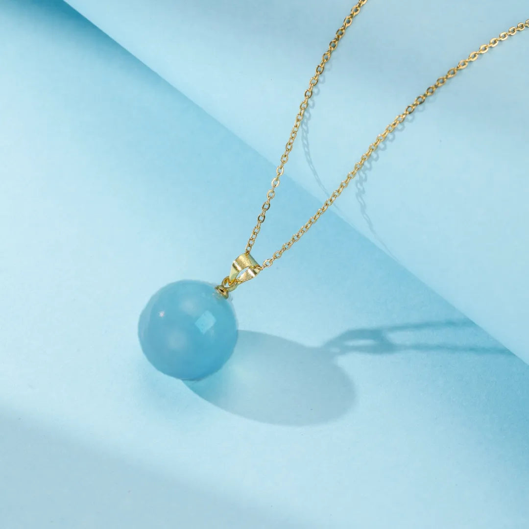 Collier Aigue Marine "Lumière Douce"