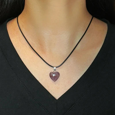 Amethyst-Halskette "Ruhiges Herz"