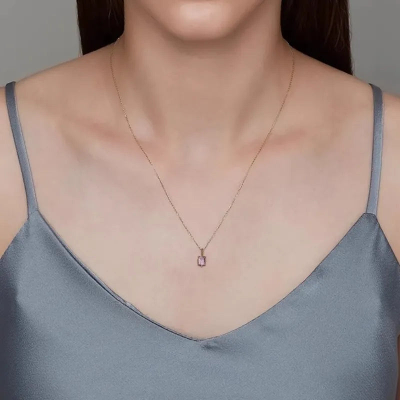 Collier Améthyste "Étoile Céleste" Argent Plaqué Or