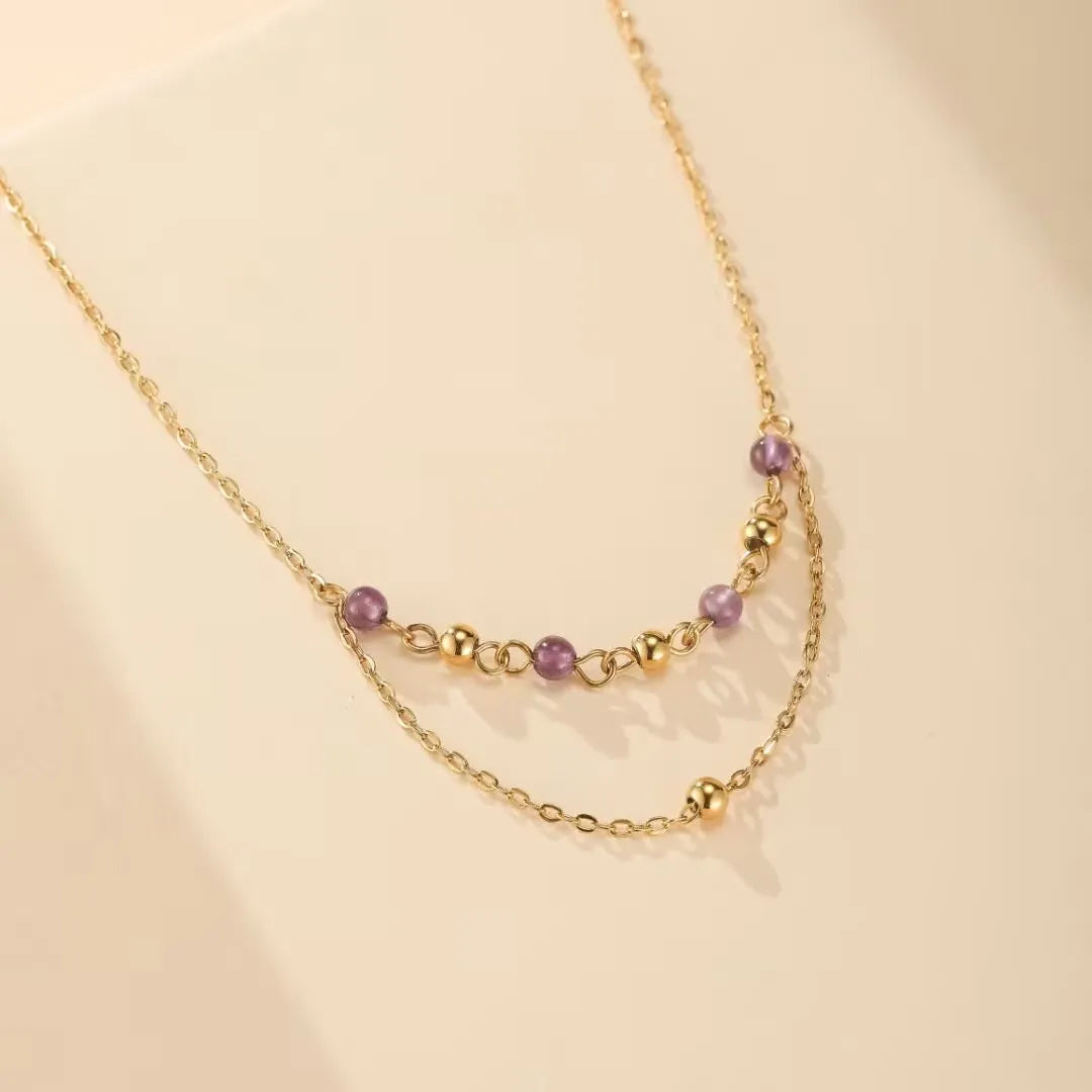 Amethyst Necklace "Shades of Elegance"
