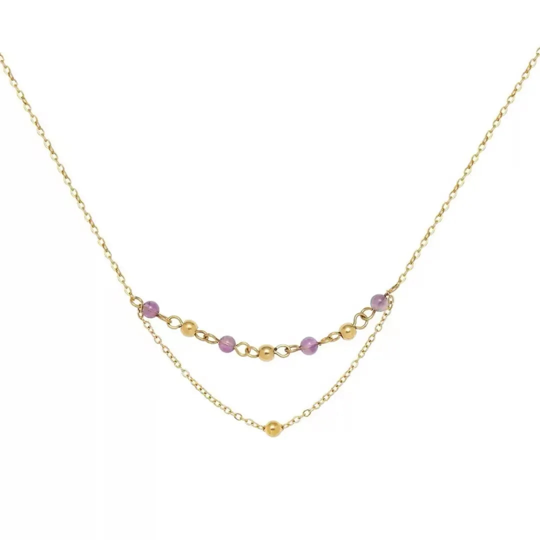 Amethyst Necklace "Shades of Elegance"