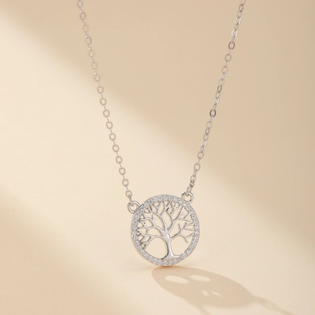 Collier Arbre de Vie "Lumière d’Éternité" Argent