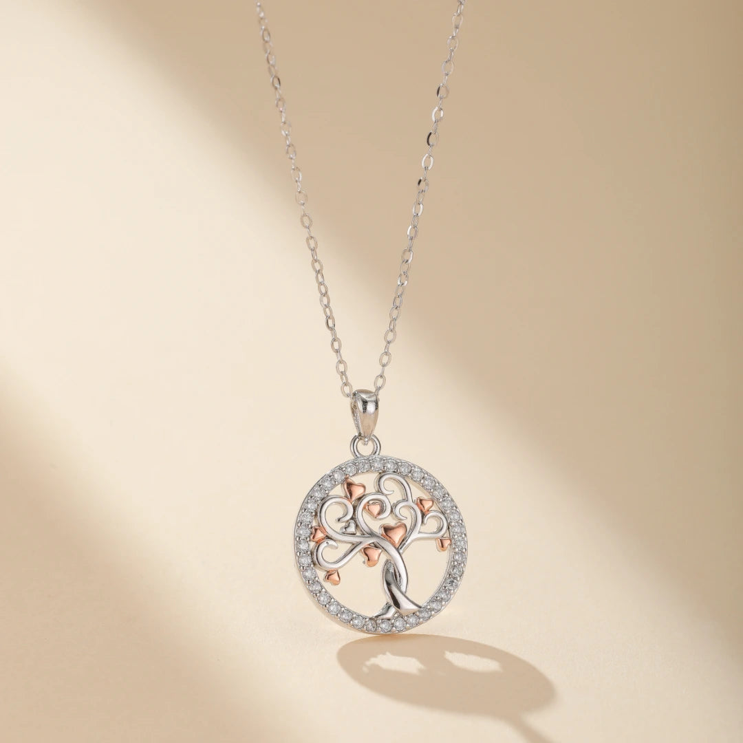 Tree of Life Necklace "Silver Serenity" Silver