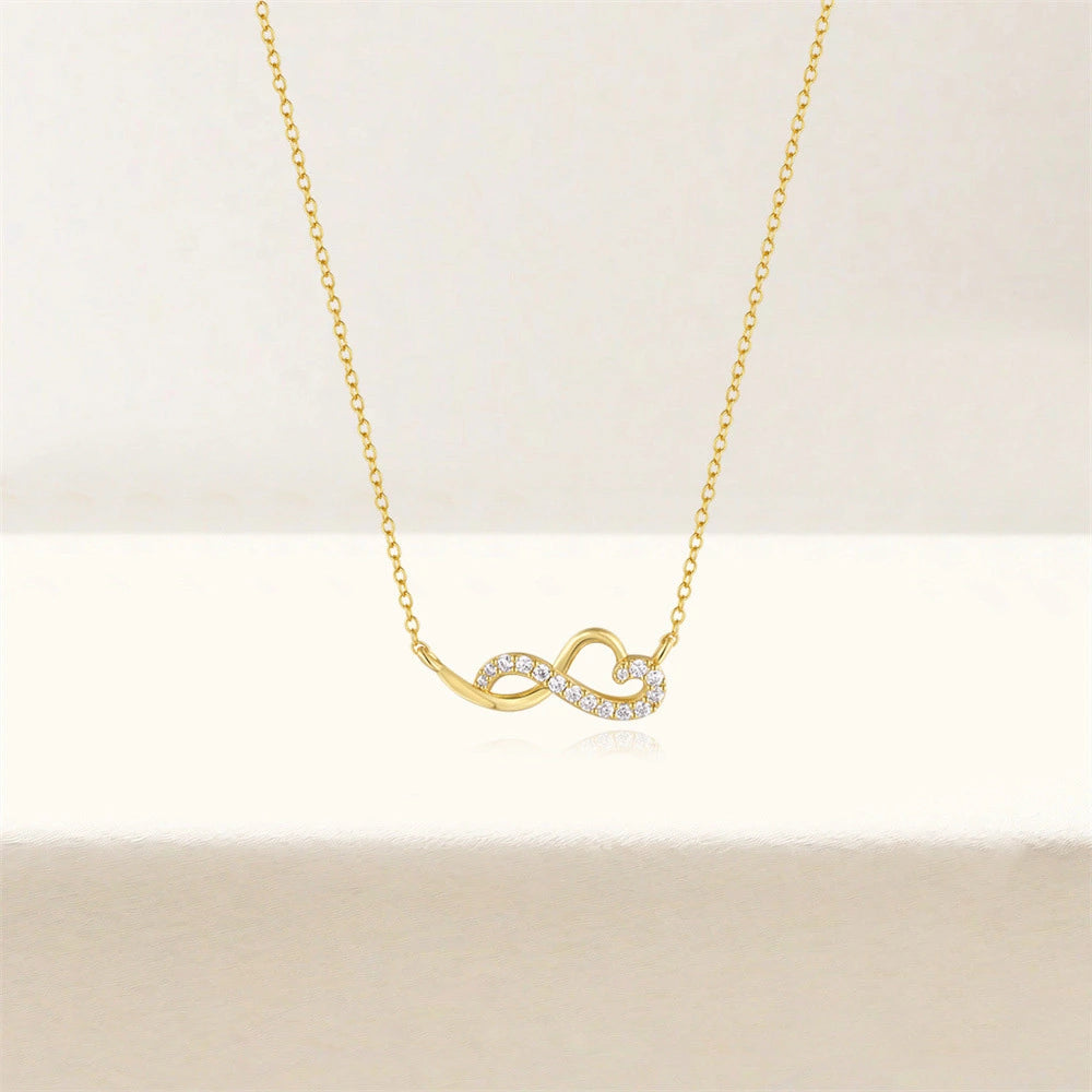 Collier Infini "Éclat Infini" Argent Doré Or