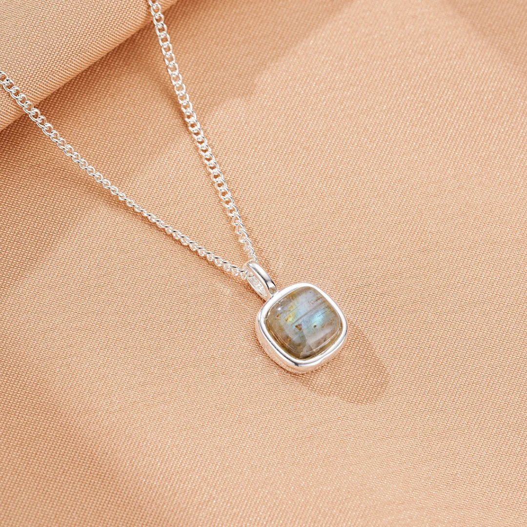 Collier Labradorite "Beauté Profonde" Argent