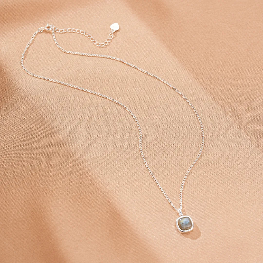Collier Labradorite "Beauté Profonde" Argent