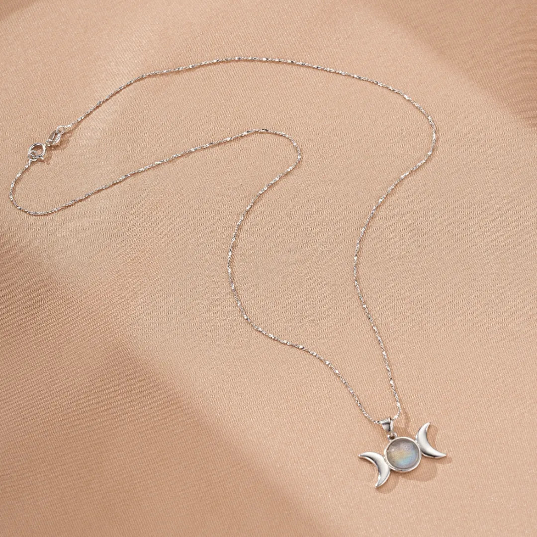 Collier Labradorite "Essence Lunaire" Argent