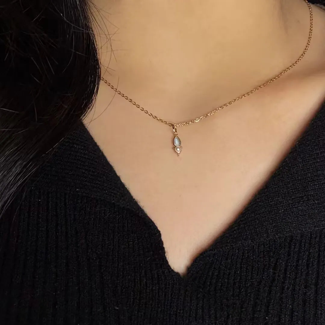 Labradorite Necklace "Atlantis Beauty" Gold-Plated Silver