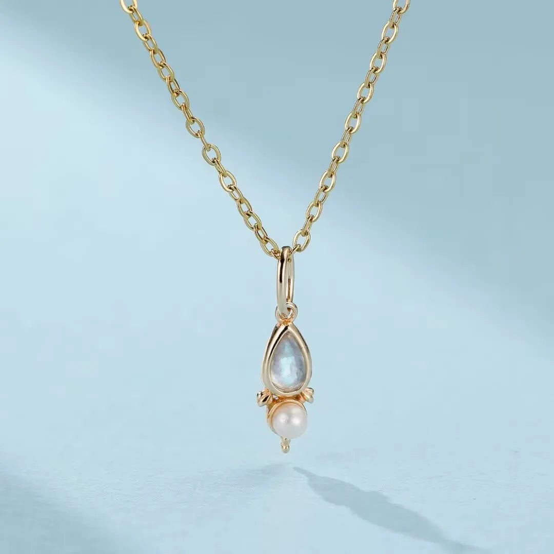 Collier Labradorite "Beauté Atlantis" Argent Doré Or