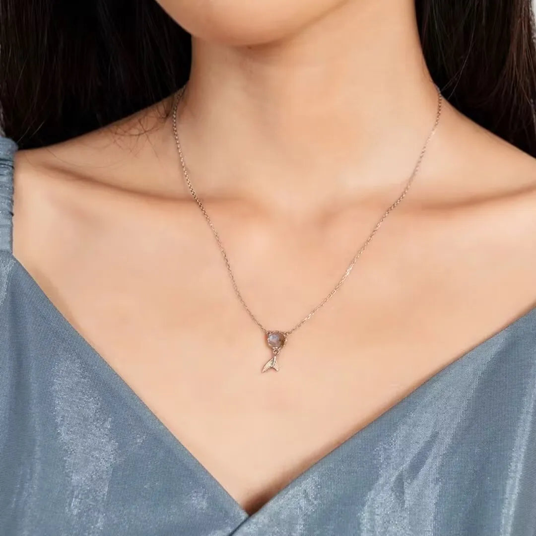 Labradorite Necklace "Magical Mermaid" Silver